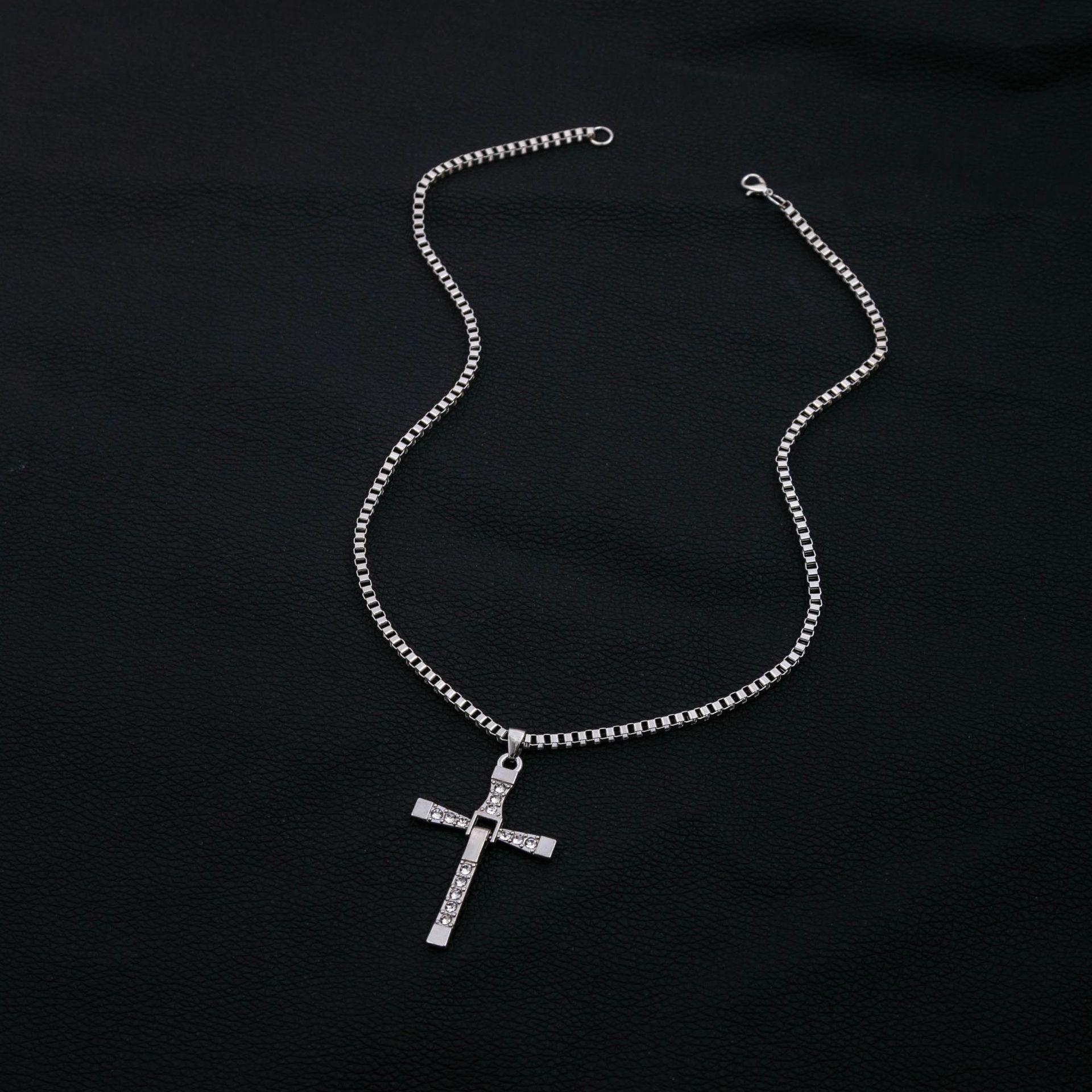 Fast  Furious 8 Cross Necklace - 50cm, 5.1x3.5cm Toledo Design