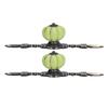2pcs/set Hand Painted Pumpkin Drawer Knobs Chinese Pastoral Style Ceramic Cabinet HandleGreen