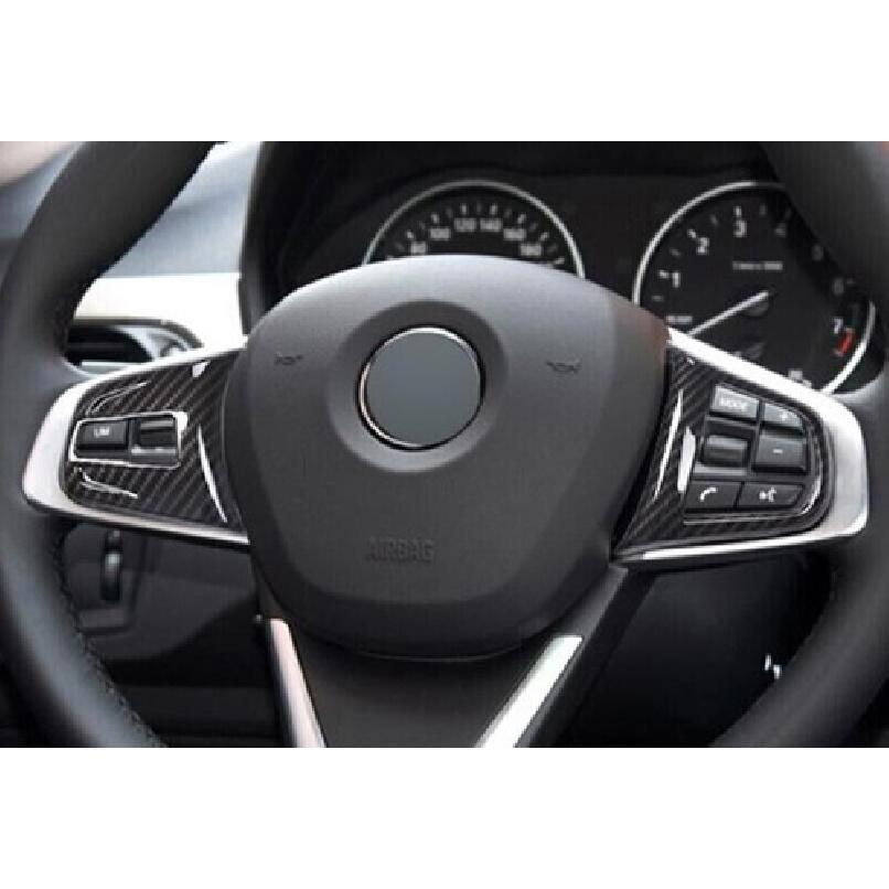 Steering Wheel Button Frame Cover Trim Carbon Fiber 2018- Fit For BMW X2 F39