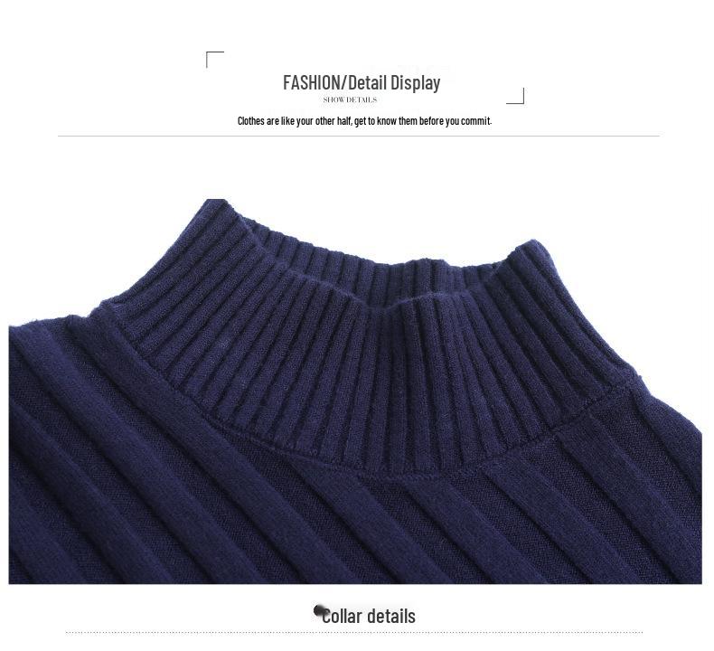 Plus Size Women's Batwing Sleeve Ribbed Knit Sweater with Half-High Round Neck