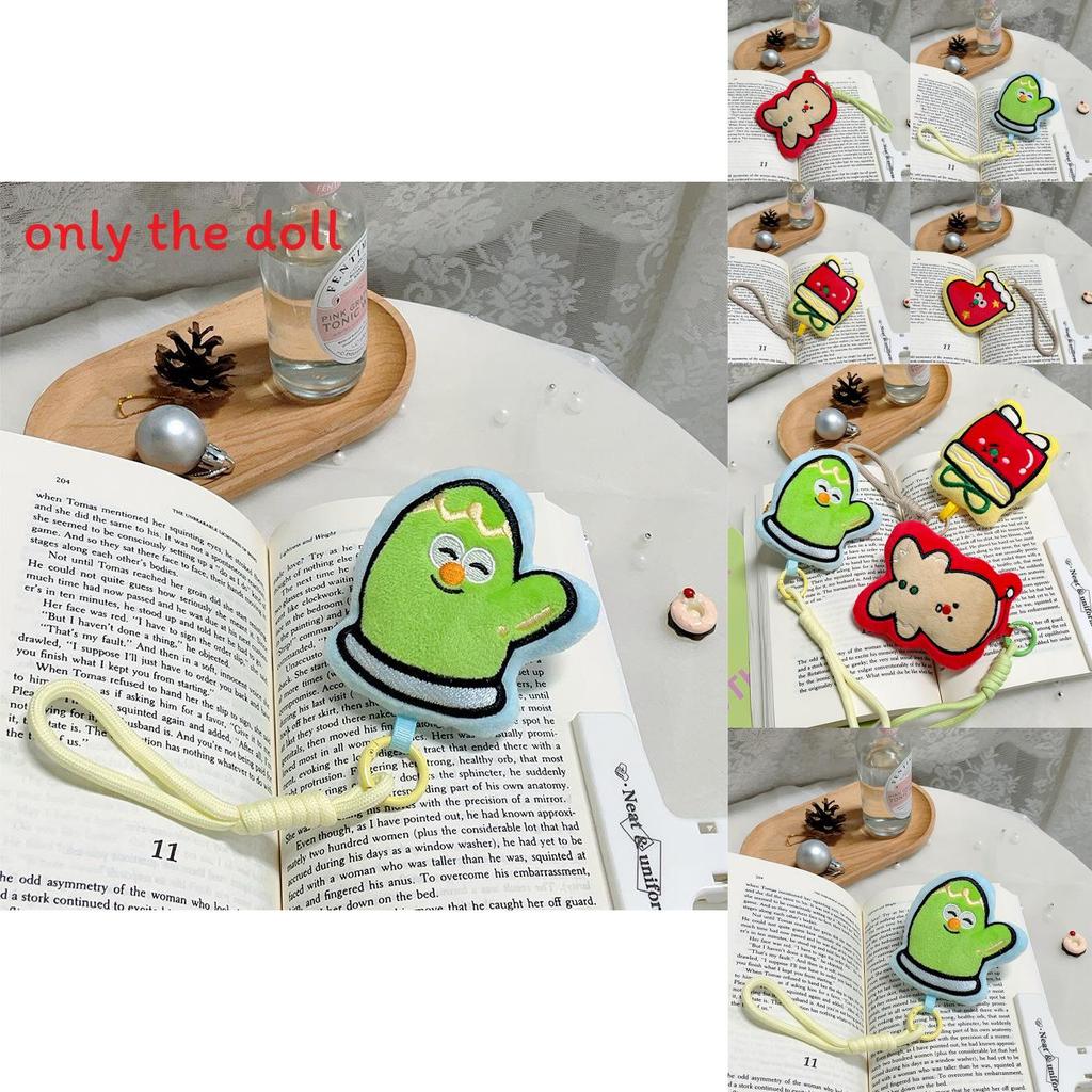 Weihnachts-Plüsch-Feiertags-Socken und -Handschuhe mit kurzem Flor für saisonale Taschen-Dekorationen