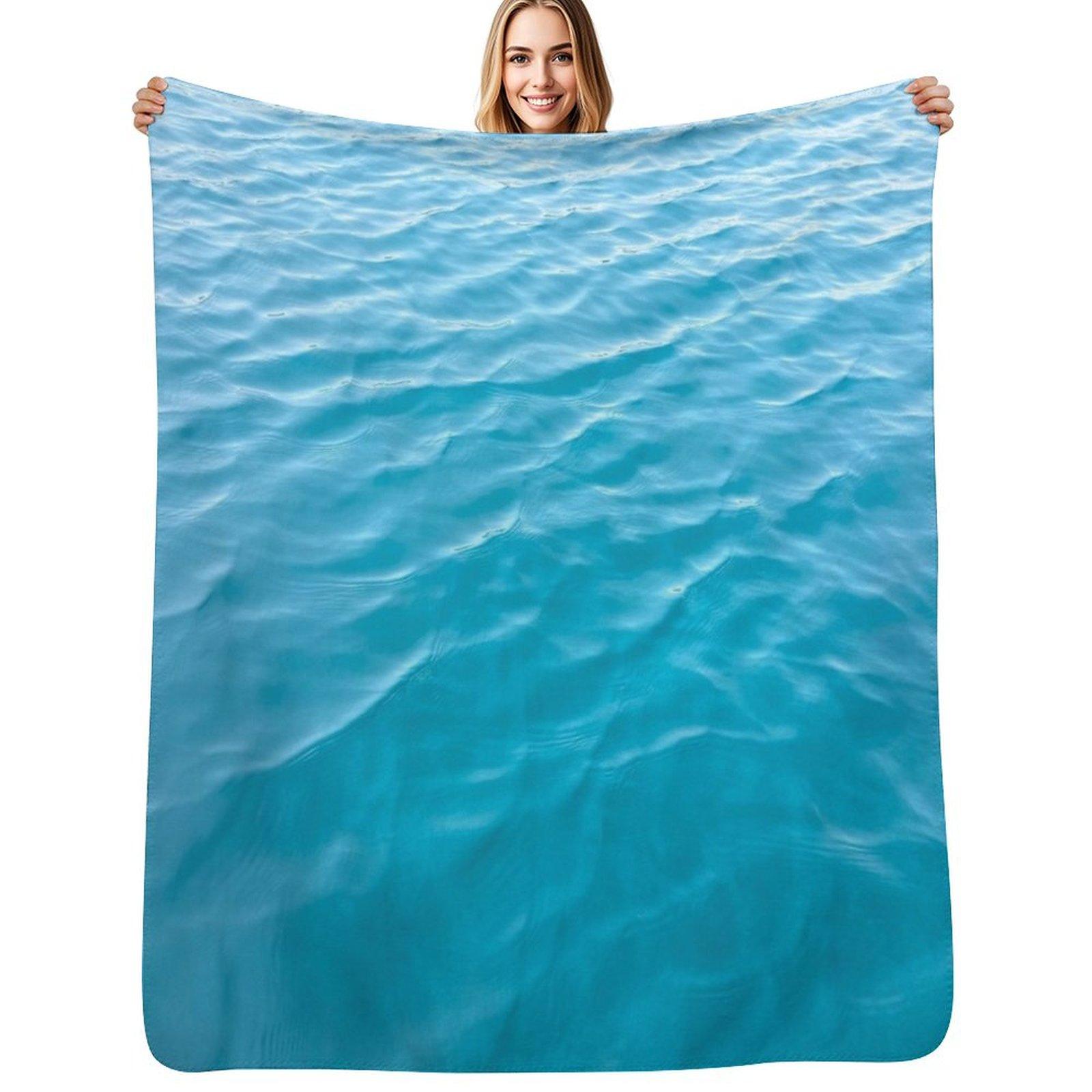 

Ripples Throw Blanket Portable Lightweight Blanket for Travel Camping 102x76cm(40x30in)