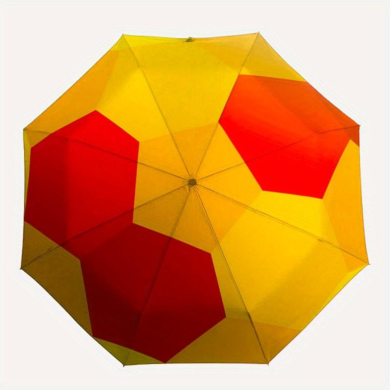 

1pc Soccer Ball Automatic Folding Umbrella - Portable Foldable Design with 8 Ribs, Durable Plastic & Iron Frame, Casual Outdoor Accessory fo