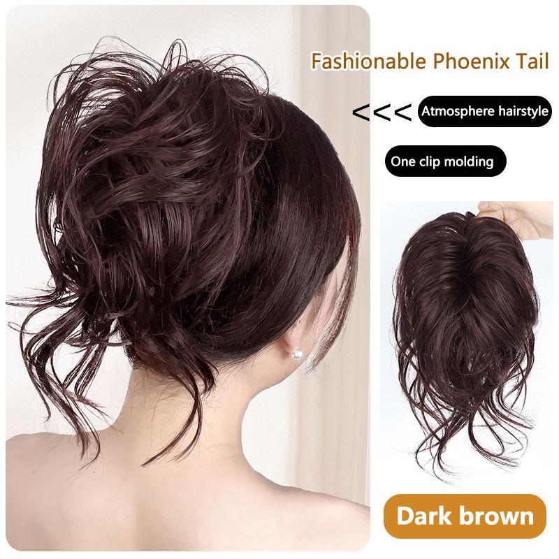 Synthetischer unordentlicher flauschiger Haarknoten lockiges Haar natürliche Krallenklammer Haarverlängerung Haarteil für Frauen Stylingwerkzeuge