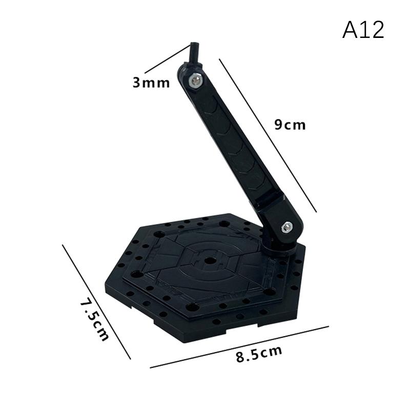 Innovativer und praktischer handgefertigter Puppen-DIY-Halter Actionfigur Modell Basis Displayständer Schwarze Halterung für 1/144 Hg Rg