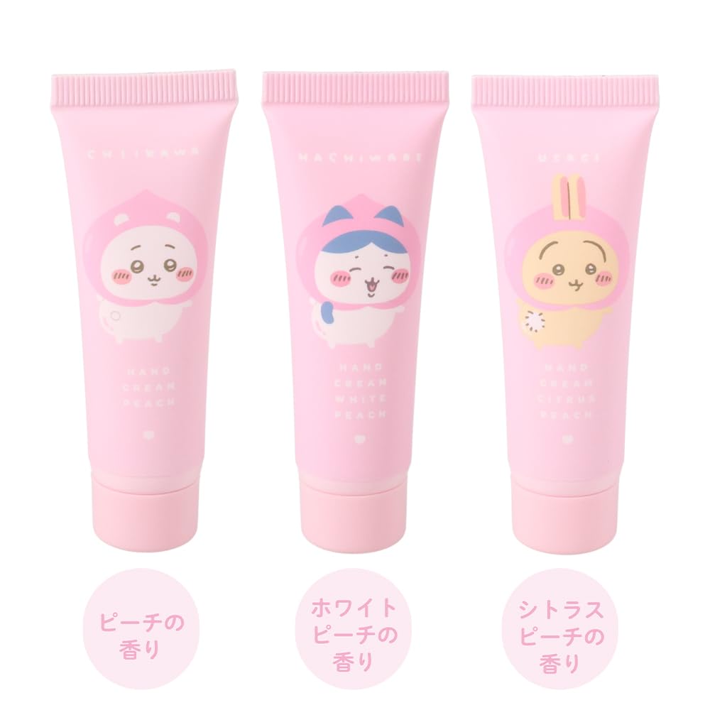 Chiikawa Hand Cream Chiikawa Hachiware Rabbit Design Contains 3 types of moisturizing ingredients Shobido CW46484 3-Pack (15g each) - - -