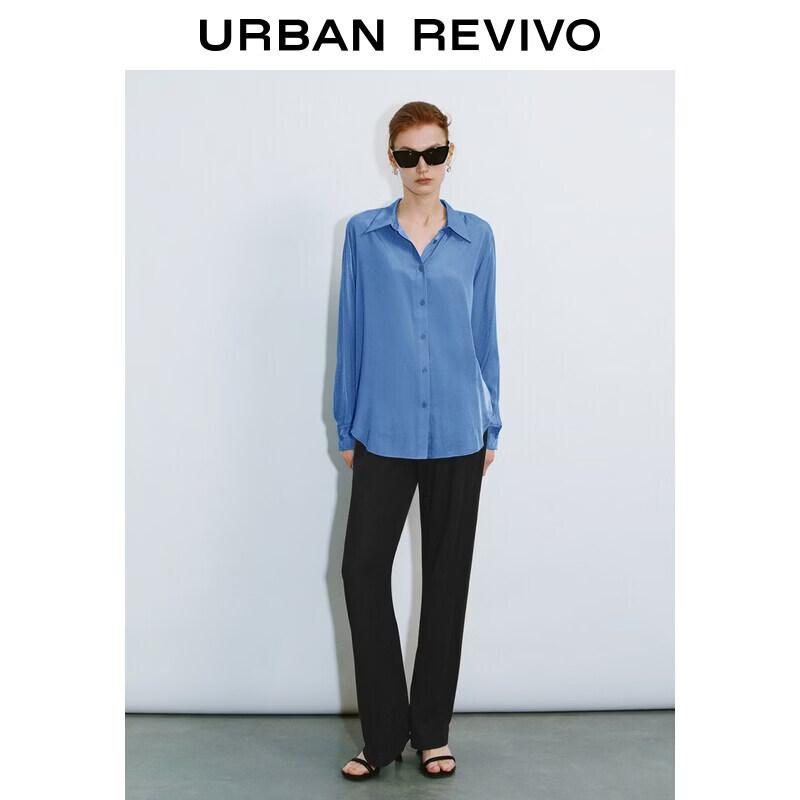 UR Women s Autumn Double-breasted Long Sleeve Shirt M