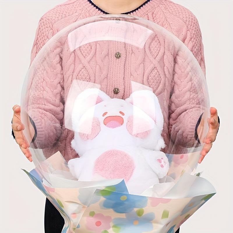 6pcs 30-Inch Transparent Bobo Balloons Fillable Clear Bubble Balloon for Wedding Birthday Party Decoration Air Helium Ballon