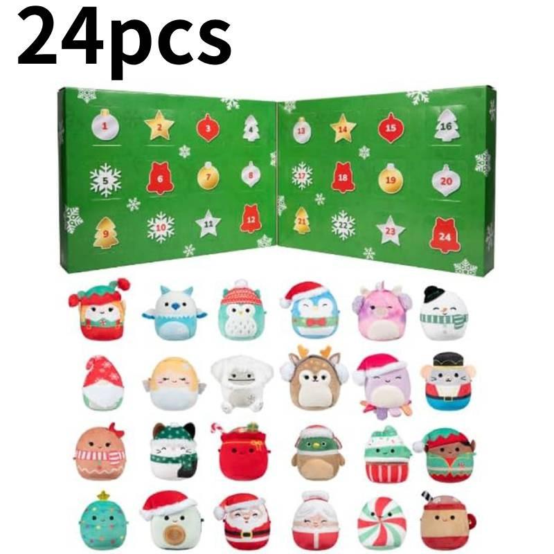 

Рождественский адвент-календарь Squishmallows, 24 дня обратного отсчета, подарки-сюрпризы, игрушка
