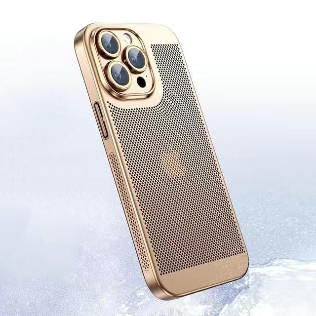 Carcasă de telefon cu disipare a căldurii pentru iPhone 11 12 13 14 15 16 17 Pro Max 14 15 16 Plus XR Max 17 Air Husa cu Margine Galvanizată