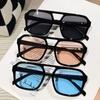 Double Bridges Oversize Women Sunglasses Vintage UV400 Sport Shades for Driving Cycling Fashion Eyewear