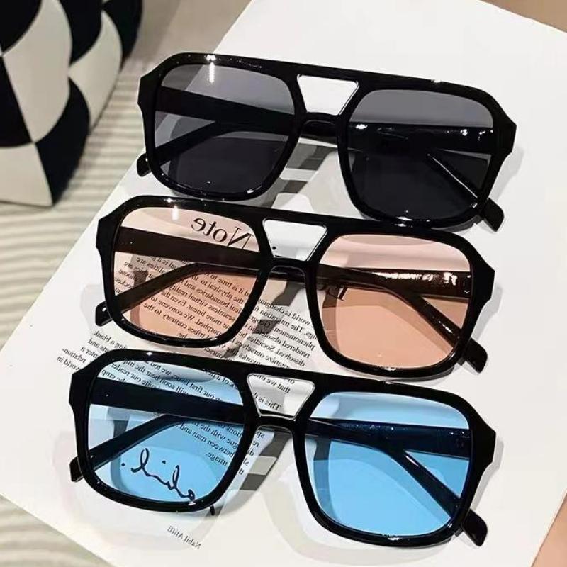 Double Bridges Oversize Women Sunglasses Vintage UV400 Sport Shades for Driving Cycling Fashion Eyewear