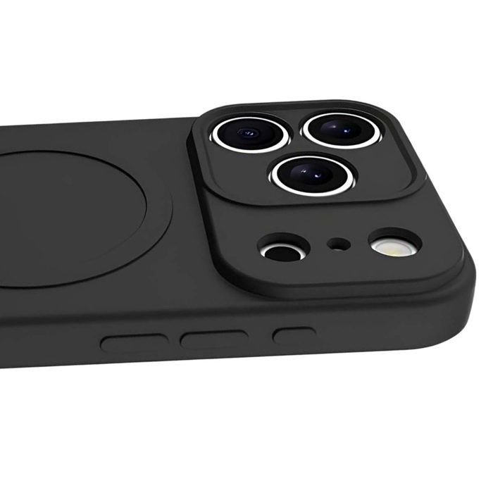 Coque MagSafe - JUST IN CASE - iPhone 17 Pro Max - TPU Résistant - Bords Surélevés - Doublure Microfibre