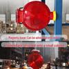 Solar Round Nighttime Strobe Warning Light for Road Construction