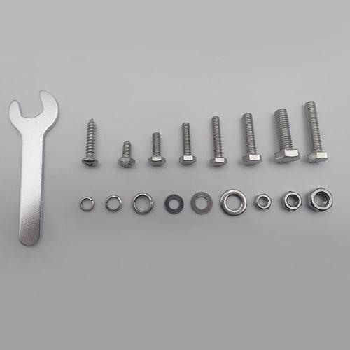 Stainless Steel Hex Bolt and Nut Set, M4/M5/M6 Hex Screw Set, 518-Piece Set, Stainless Steel Bolts, Nuts, Washers, Bolt Set, Screws, Hex Wrench Storag