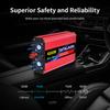 US Socket 12V To AC 110V 60HZ Pure Sine Wave Inverter Car Power 1600W/2200W/3000W Voltage Portable Converter with LED
