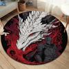 Ancient Dragon Round Area Rug,Carpet Rug for Living Room Bedroom Sofa Playroom Decor,Non-slip Floor Mat