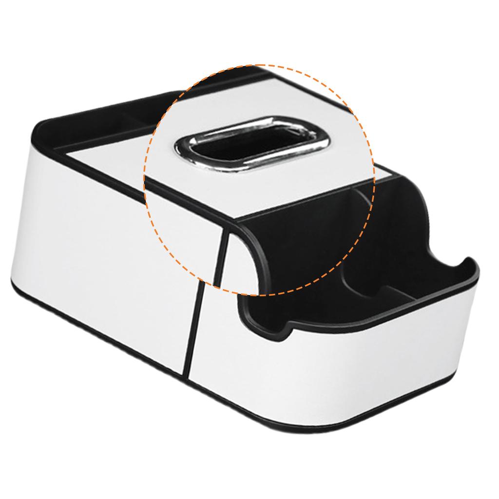 Center Console Leather Organizer Tray Car Armrest Extra Storage Box Tissue Holder Car Storage Box Car Seat Organizer