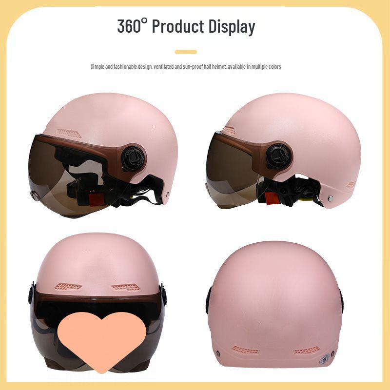 Certified All-Season Electric Motorcycle Helmet for Men and Women, Ideal for Summer Riding, Free Shipping Included