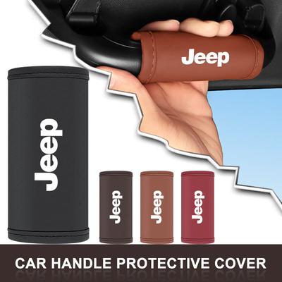 Car Interior Roof Handle Protection Cover Auto Door Pull Hand Brake Handle For Grand Cherokee WK WK2 KJ KK KL Commander XK Renegade