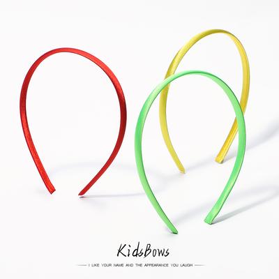 High Quality DIY Satin Covered Headbands Solid Fabric Resin Hair Band Plastic Hairbands Girls Hair Headband for Women