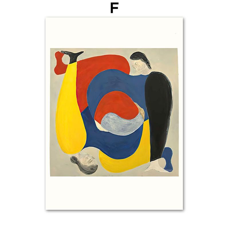 Abstract Figure Lines Stripe Girl Wall Art Posters Painting Hotel Bar Pictures For Living Room Decor Ibiza Miami Canvas Prints