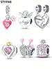 Charms Plata Copper Colors Angel Love Beads Charmpendant For Original Bracelet For Women Diy Jewelry Love Gift