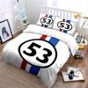 Number 53 Striped Design Bedding Duvet Cover Set Duvet Cover Pillowcases  (1*Duvet Cover 2*Pillowcases, without duvet insert)