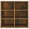 Shoe Rack Smoked Oak 52.5 x 30 x 50 cm