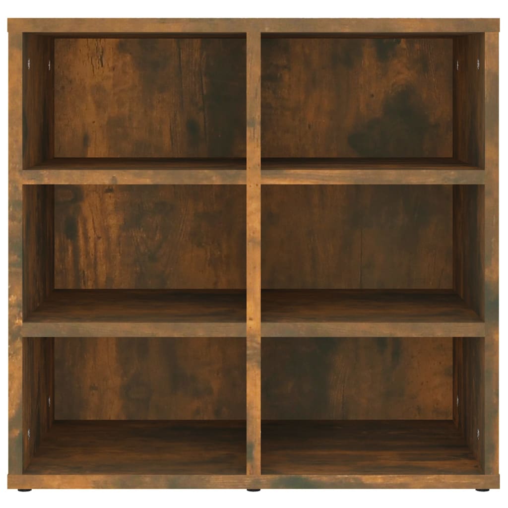 Shoe Rack Smoked Oak 52.5 x 30 x 50 cm