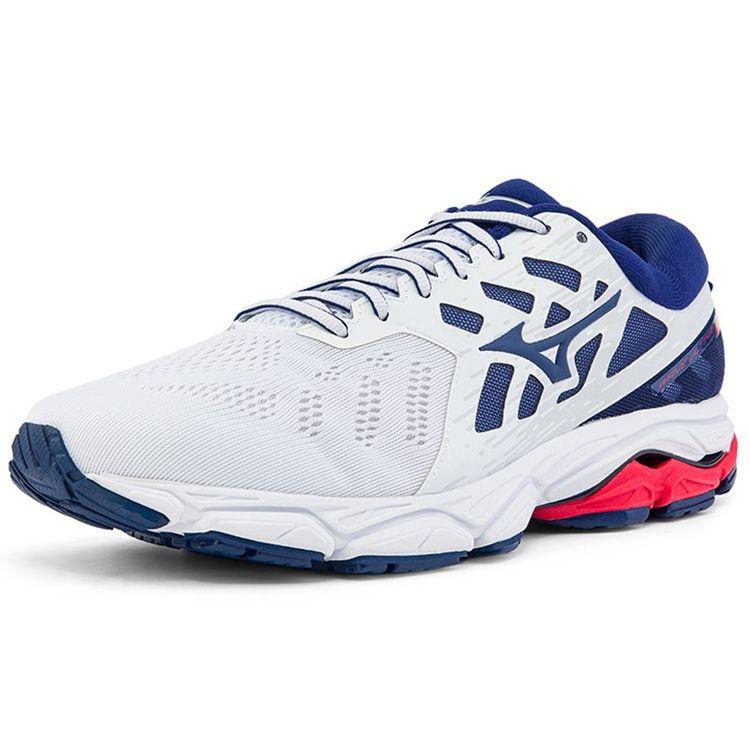 Mizuno Ultima 12 Versatile Fabric Shock Absorption Durable Breathable Support Low-Top Running Shoes Men Sneakers White Blue Red J1GC211819