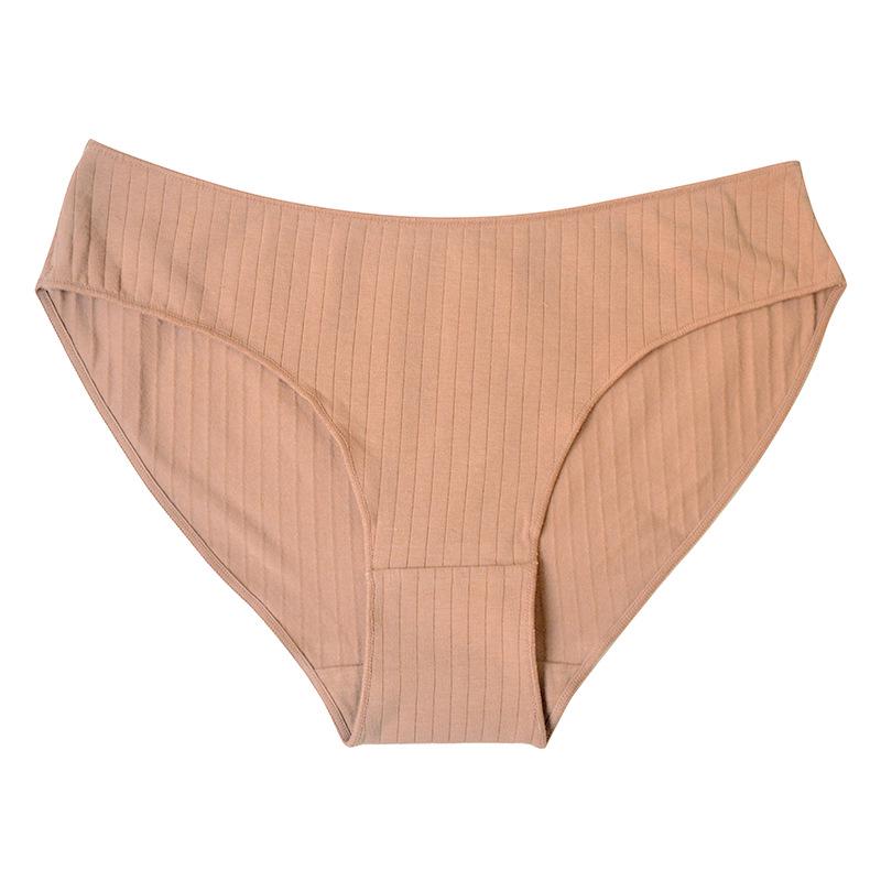 Low-Waist Seamless Cotton Breathable Panties for Young Women