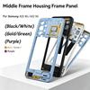 New For Samsung A23 4G A22 5G A23 A22 4G Middle Frame Housing Frame Panel Rear Housing Panel With NFC Antennas