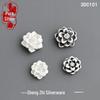 Sterling Silver Lotus Fu Coin Purse Beads: 3D Stereoscopic Silver for DIY Handmade Braided Rope Accessories.