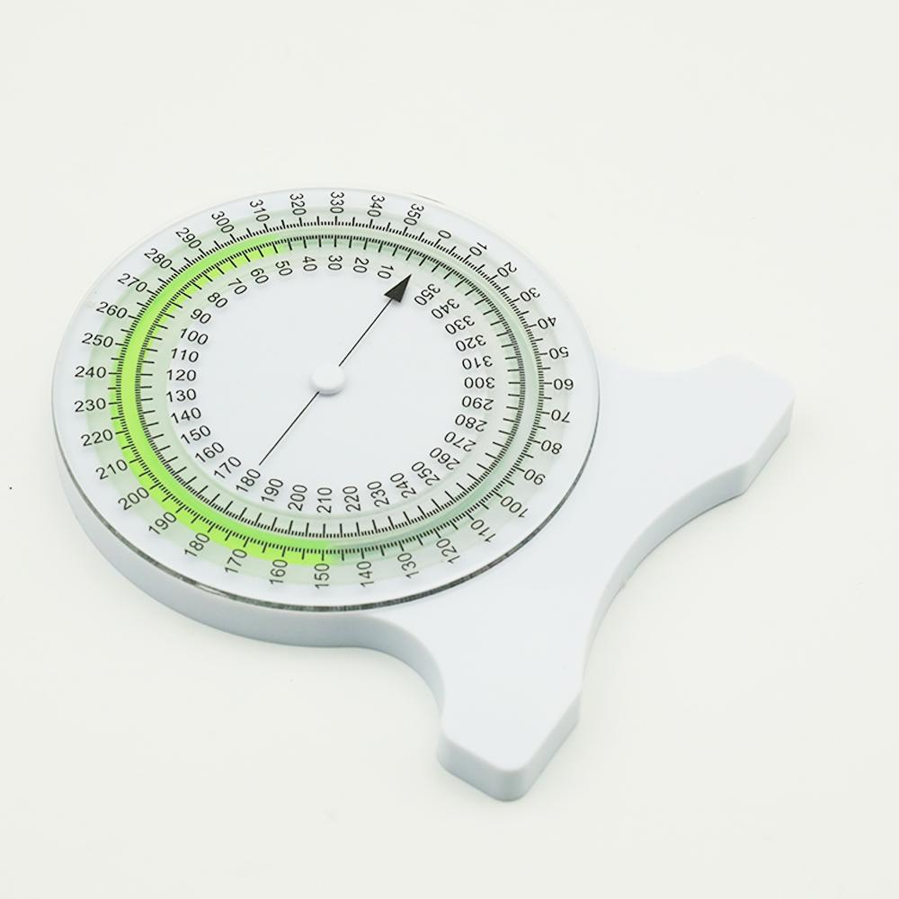 Bubble Motion Inclinometer for Physical Therapy Goniometer Range of Motion Measurement PT Inclinometer зелёный