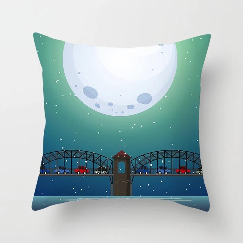 Świąteczne poszewki na poduszki do domu Świąteczne drukowane łóżko dekoracja domu poszewki na poduszki Świąteczne dekoracyjne poszewki na poduszki