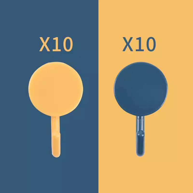 Starka självhäftande krokar utan spik: Kraftiga, icke-märkande ryggsäckshängare för bakom dörren för köks- och badrumsväggar