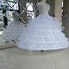 Super Puffy Bridal Evening Gown Petticoat with Adjustable Six-Bone Crinoline and 6 Mesh Hoop Skirt