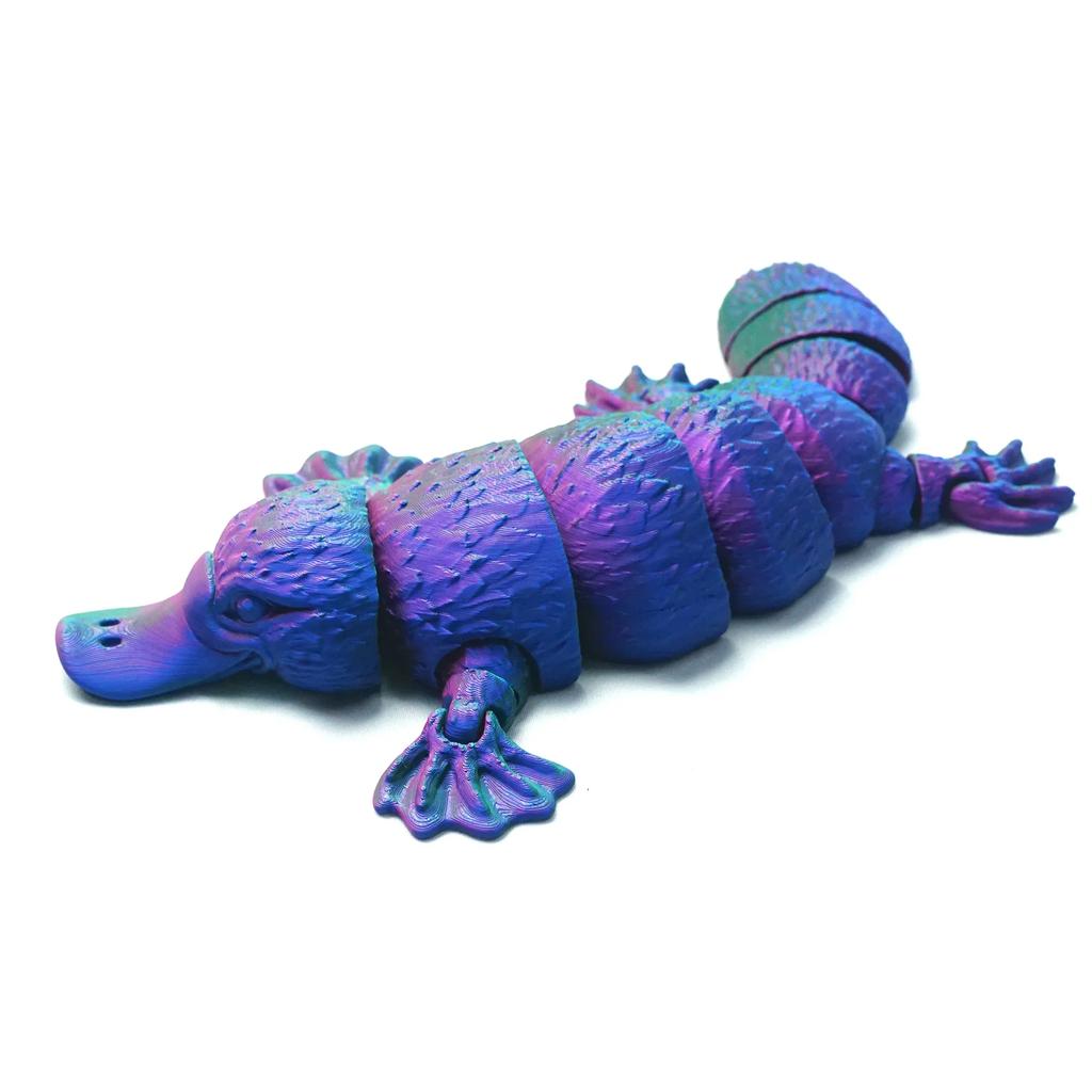 14cm 3D Gedrucktes Schnabeltier Spielzeug Antistress Simulation Tier Bewegliche Gelenke Fidget Spielzeug Figur Dekoration für Schreibtisch Auto Zuhause