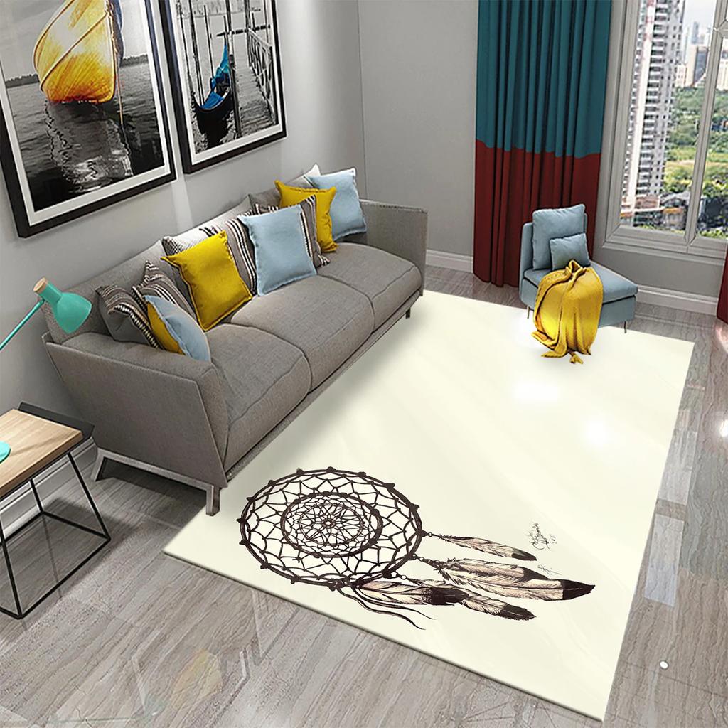 3D Traumfänger Teppiche Böhmischer Stil Bereichsteppich für Badezimmer Küche Eingang Rutschfeste Matte Schlafzimmer Wohnzimmer Dekor Bodenteppiche