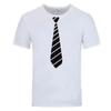 Summer Fun Tie Design Men's T-Shirt Novelty Fashion Hip Hop Short Sleeve Casual Comfortable 3D Printing Handsome Clothing