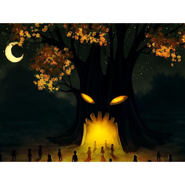 

5D Diy Алмазная картина Большое дерево Анимационная сцена Алмазная вышивка Набор для вышивки крестом Мозаичная картина Настенное украшение для дома Full Round 20x30CM