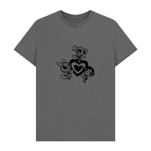 The Powerpuff Girls Unisex Adult Outline T-Shirt