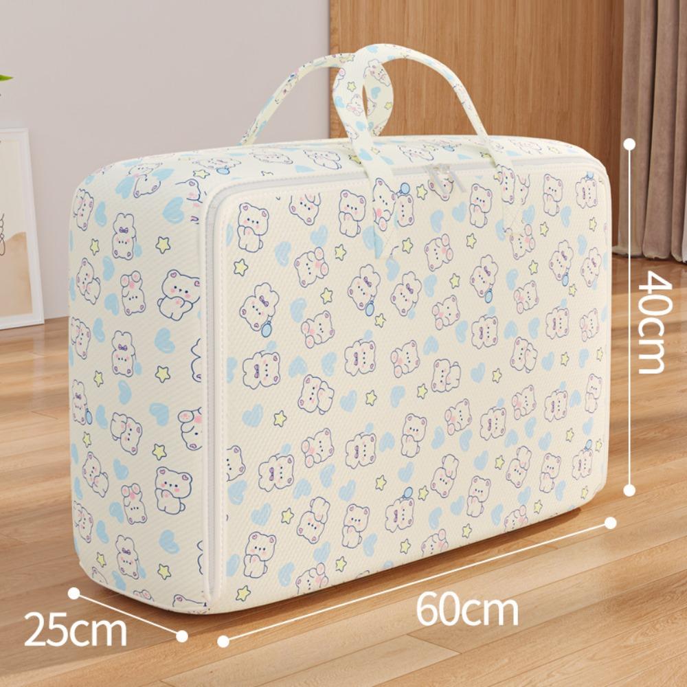 

Large Capacity Quilt Storage Bag Wardrobe Sorting Storage Bucket Household Organizer 60*40*25cm