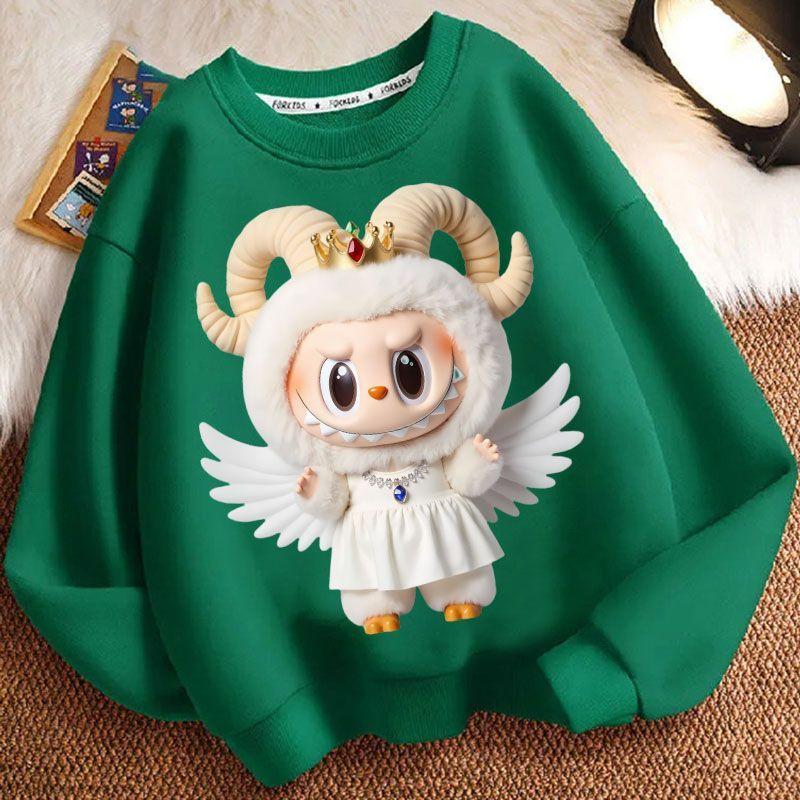 

Fashionable and Cute Hoodies for Girls, Loose Long-sleeved Coats for Children in Spring and Autumn 160