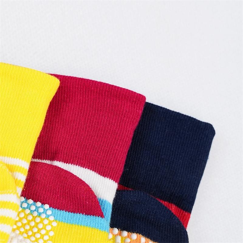 1/3Pairs Newborn Anti Slip Floor Socks Toddler Cotton Lovely Animal Socks Colorful Cartoon Baby Boys Girls First Walkers Socks