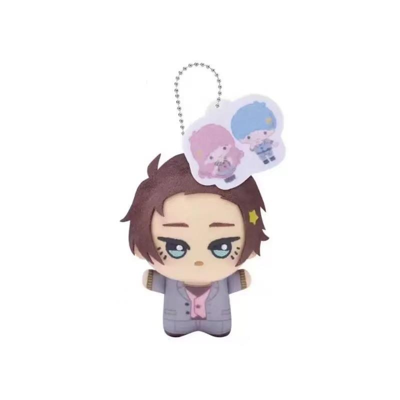 Очаровательный Синий Тюремный Коллаборация Sanrio Куруми И Киннаморолл Плюшевая Игрушка Брелок Аксессуар Blue Little Twin Stars