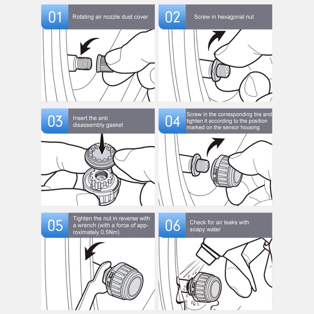 Tire Pressure Monitoring System Cigarette Lighter Tyre Temperature Monitor Universal TPMS for Car SUV Sedan