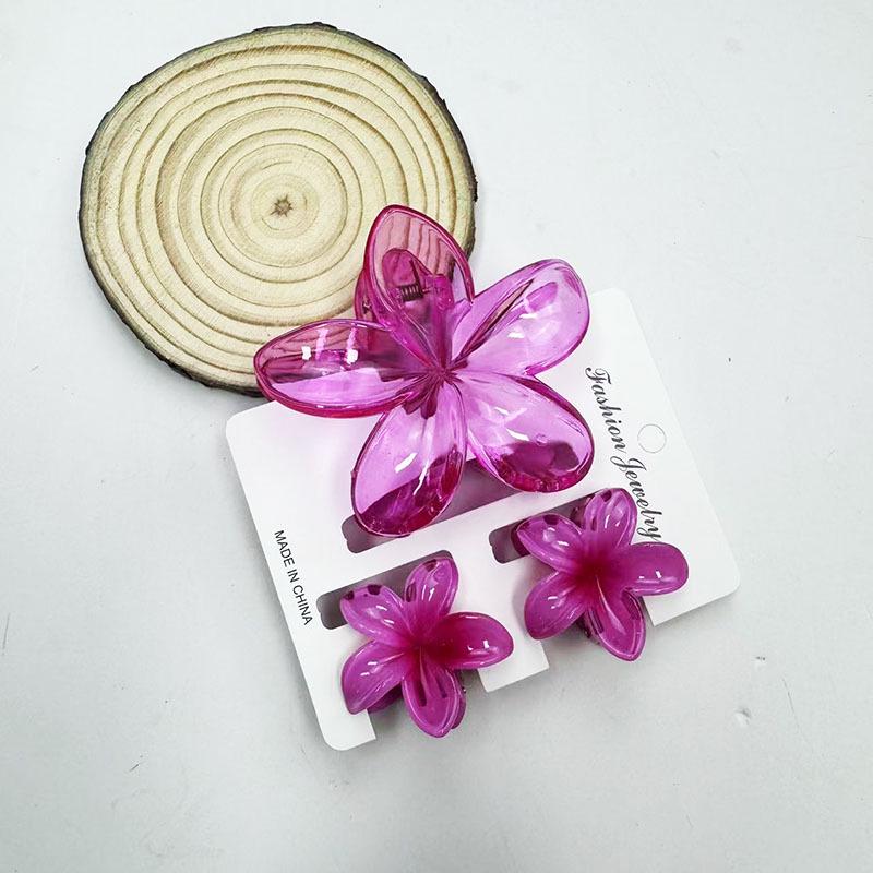 

Заколка-краб для волос с цветком плюмерии - Модный аксессуар для волос для женщин