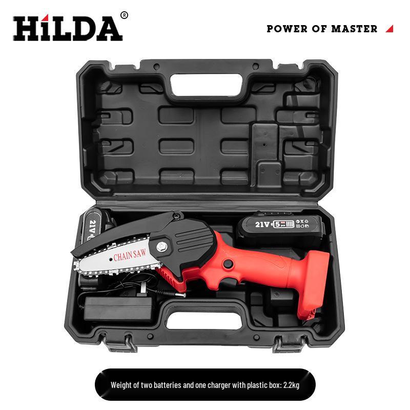 Rechargeable One-Handed Mini Electric Chainsaw for Woodworking and Gardening with Lithium Battery